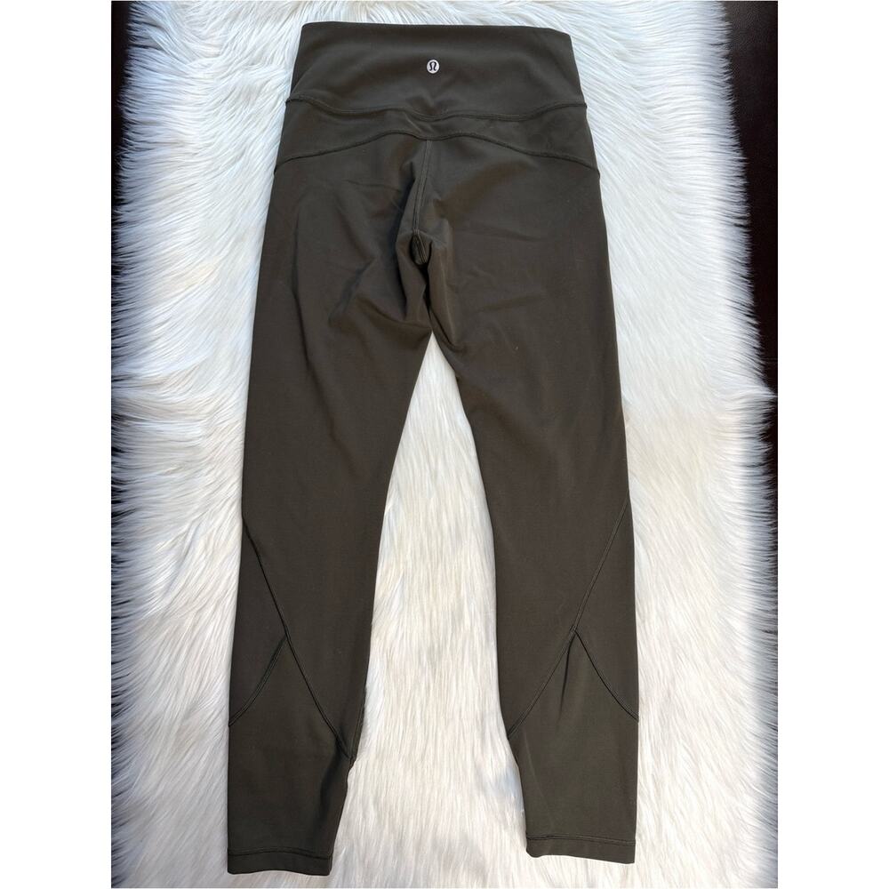 Lululemon Olive Green 7/8 Everlux 25” Tights - Picture 6 of 8